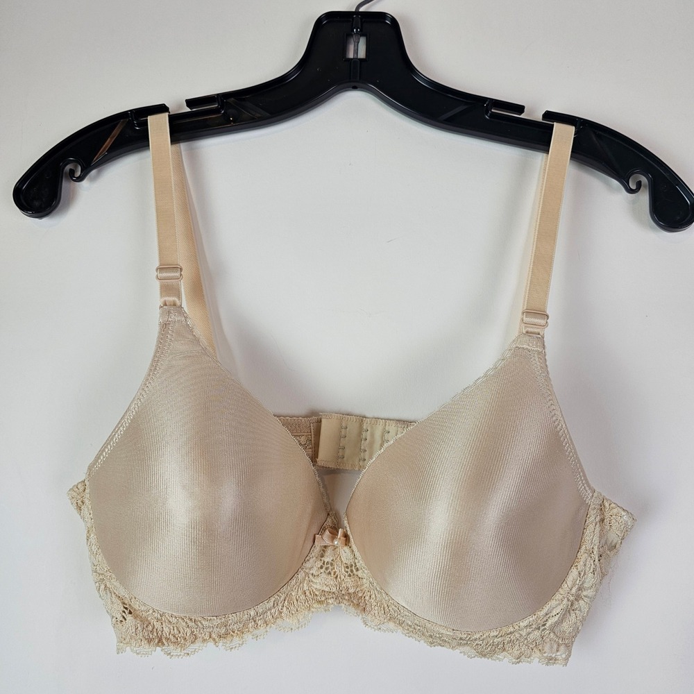 Wacoal Petite Embrace Lace Underwire Bra 36B Sand Beige 75604
